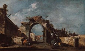 Ruined Archway — Francesco Lazzaro Guardi