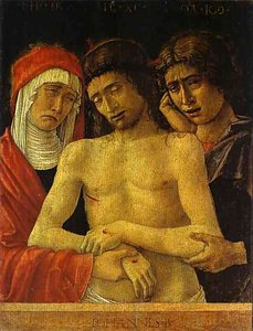 Pieta With The Virgin And St John — Giovanni Bellini