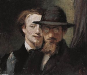 Double Portrait Of Marees And Lenbach