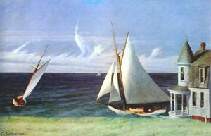 The Lee Shore — Edward Hopper, Contemporary Realism