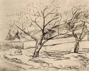 Two Trees — Vincent Willem Van Gogh, Post-impressionism