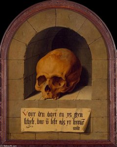Skull In A Niche — Barthel Bruyn The Elder, German Renaissance