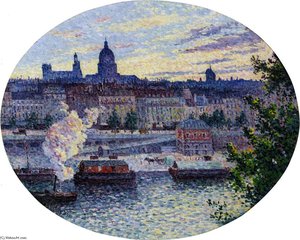 The Quai De Montebello And Sainte-geneviève Hill — Maximilien Luce