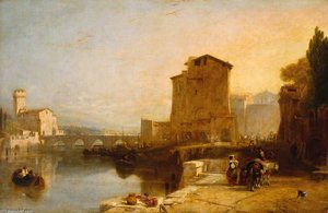 Entrance To Pisa From Leghorn — Sir Augustus Wall Callcott, Romanticism