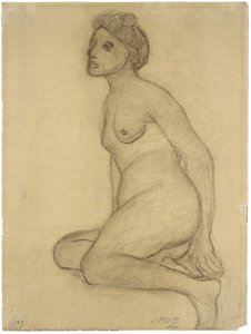 Seated Female Nude — Paula Modersohn-becker, Expressionism