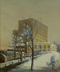 Snow Scene of the Hotel Bethlehem