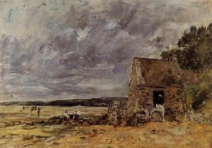 The Rocks At Saint-vaast-la-hougue — Eugène Louis Boudin