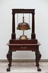 Mafnet mounted in a crown, a gift from emperors Kangxi to João V