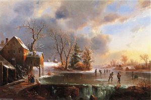 Skaters on a Frozen Pond