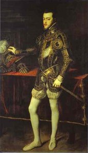 Portrait Of Philip Ii In Armor — Titian