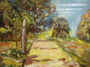 In A Portuguese Garden — Francis Ferdinand Maurice Cook, Impressionistic Realism