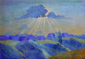 Sunset — Boris Mikhailovich Kustodiev