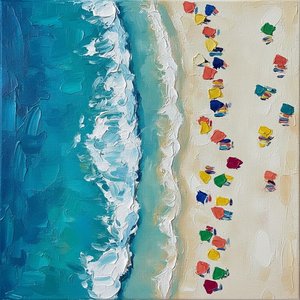 Ethereal Tides Of Cerulean Serenity: A Singular Vision Of Coastal Rhythm And Light — Christian Noiret