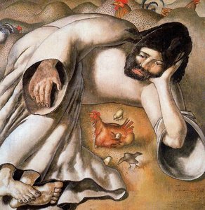 Christ In The Wilderness. The Hen — Sir Stanley Spencer