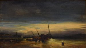 Evening On The French Coast Near Dieppe — Жюль Дюпре