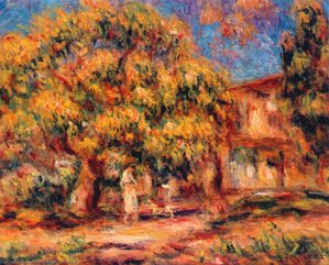 Lime Tree And Farmhouse — Pierre-auguste Renoir, Impressionist Landscape