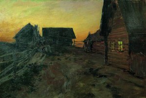 Huts — Isaak Ilyich Levitan