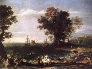 The Rape Of Europa — Claude Lorrain (claude Gellée), Baroque Landscape