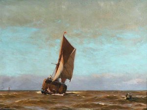 A Hay Barge — John Fraser