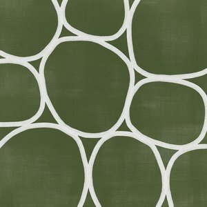 Interwoven Organic Cells In Meditative Olive And Ethereal Off-white Monolith — Laurent Fabre