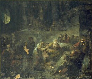 Socrate Buvant La Cigue — Jacques Gamelin