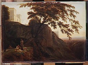 Une Villa Italienne — Theodore Caruelle D'aligny, Romanticism