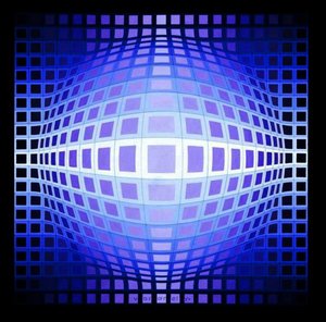 Vega-lila — Victor Vasarely, Op Art Movement