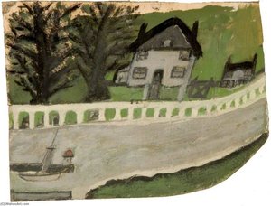 Landscape With A House And Trees — Alfred Wallis