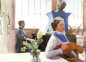 Son-in-law Sings — Carl Larsson