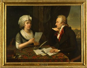 Portrait Of Vittorio Alfieri And Louise Stolberg D’albany — François Xavier Fabre, Neoclassicism