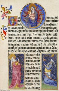 The Virgin, The Sibyl And The Emperor Augustus — Limbourg Brothers