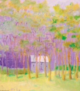 Purple House In The Greenwood — Wolf Kahn