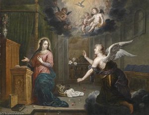 Mariä Verkündigung — Willem Van Herp The Elder