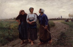 Setting Out For The Fields — Jules Adolphe Aimé Louis Breton