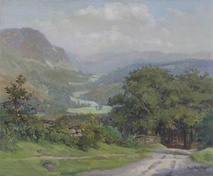 Rural Landscape with Mountains