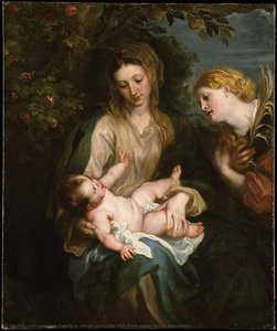 Virgin And Child With Saint Catherine Of Alexandria — Sir Anthony Van Dyck