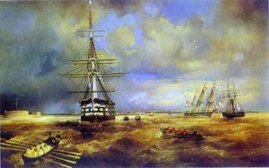 The Roads At Kronstadt — Ivan Konstantinovich Aivazovsky
