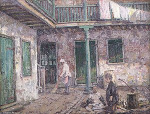 French Quarter Courtyard — Wilson Henry Irvine