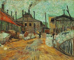The Factory At Asnieres — Vincent Van Gog, Post-impressionism
