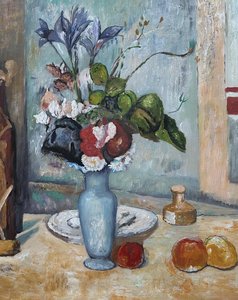 The Blue Vase - Paul Cezanne — Paul Cézanne, Post-impressionism