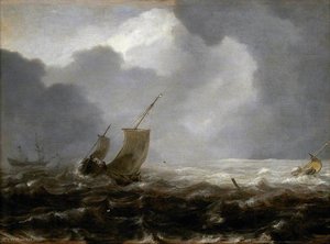 A Fishing Pink on a Windy Day
