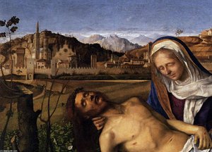 Pietà (detail) (11) — Giovanni Bellini, High Renaissance