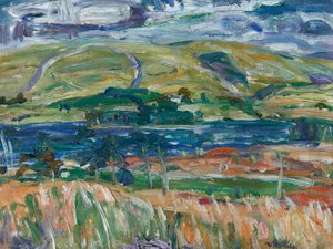 Moorfoot — Sir William George Gillies, Cubism