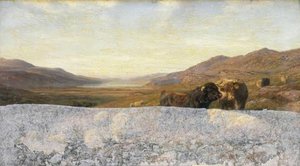 Landscape With Cattle, Evening — Henry William Banks Davis