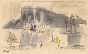 Untitled (roadstead) — Lyonel Feininger