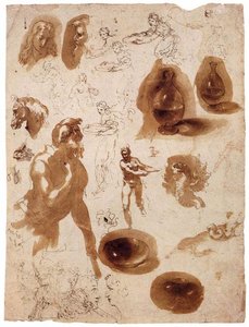 Sheet of studies