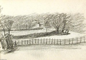 Road And Fence — John Ottis Adams