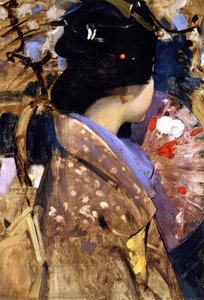 Japanese Lady with a Fan