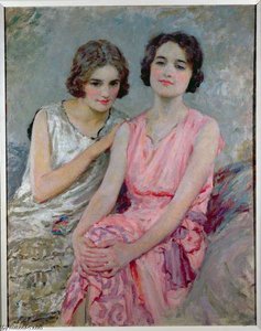Two Young Women Seated — William Henry Margetson