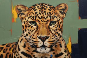 Gilded Gaze: The Sovereign Presence — Jacques Villedieu, Contemporary Realism